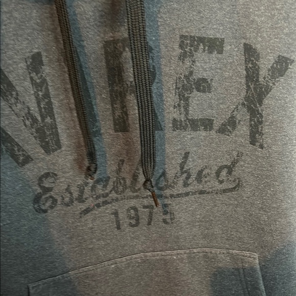 Avirex Gray and Black Two-Toned Hoodie - Picture 3 of 7